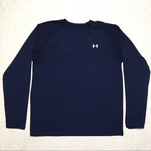 Under Armour Heat Gear Dark Blue Long Sleeve Shirt